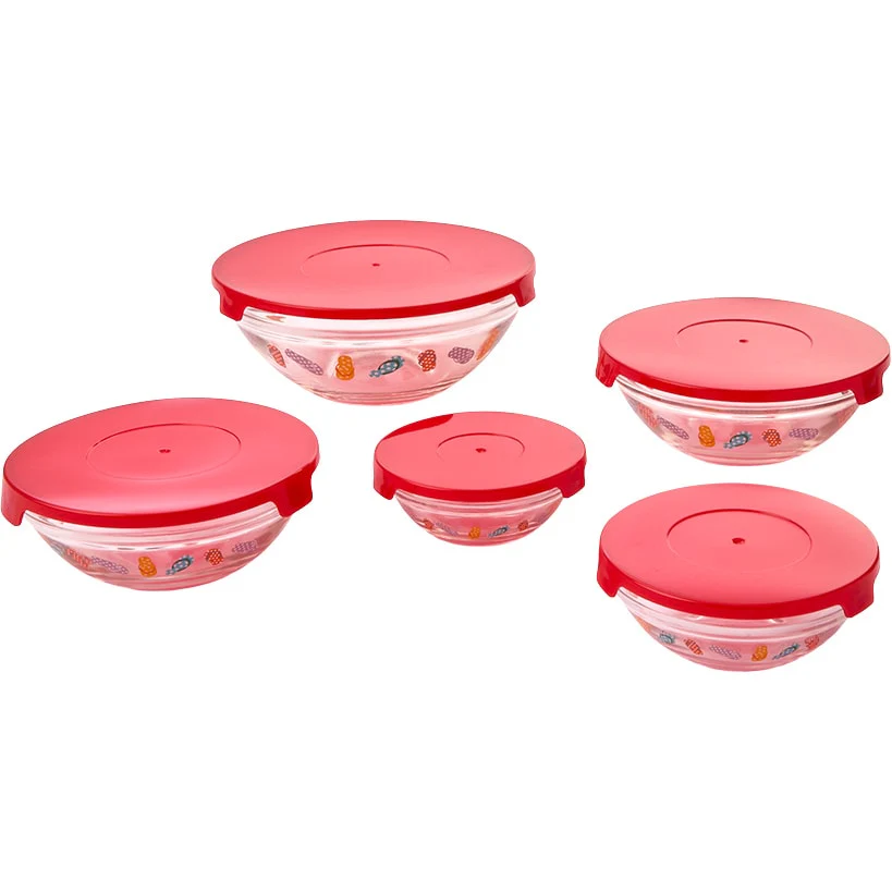 Glass Food Storage Container Set in Flip Flop Print - 10-Pc. - Image 4