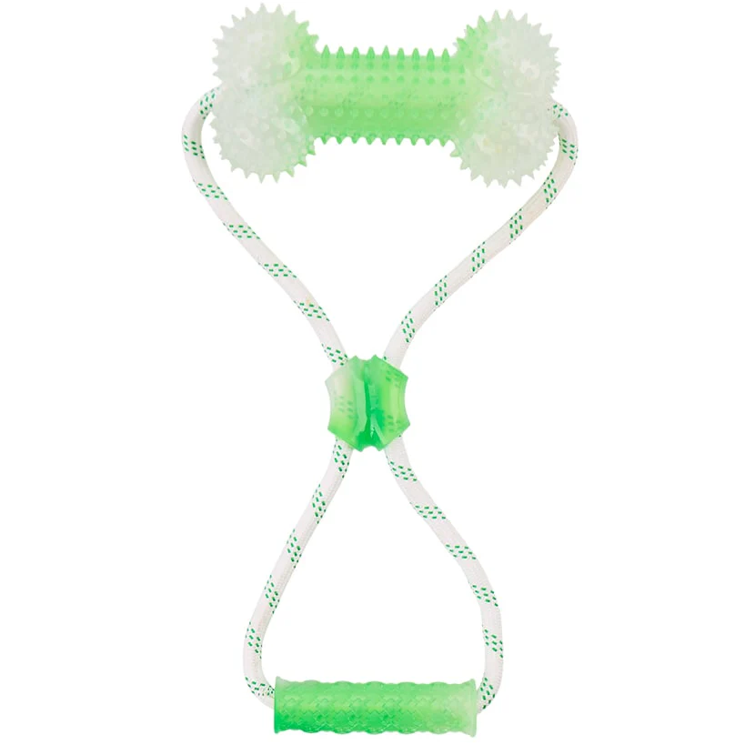Glow-in-the-Dark Bone Dog Toy - Fetch, Chew, and Tug Fun - Image 3