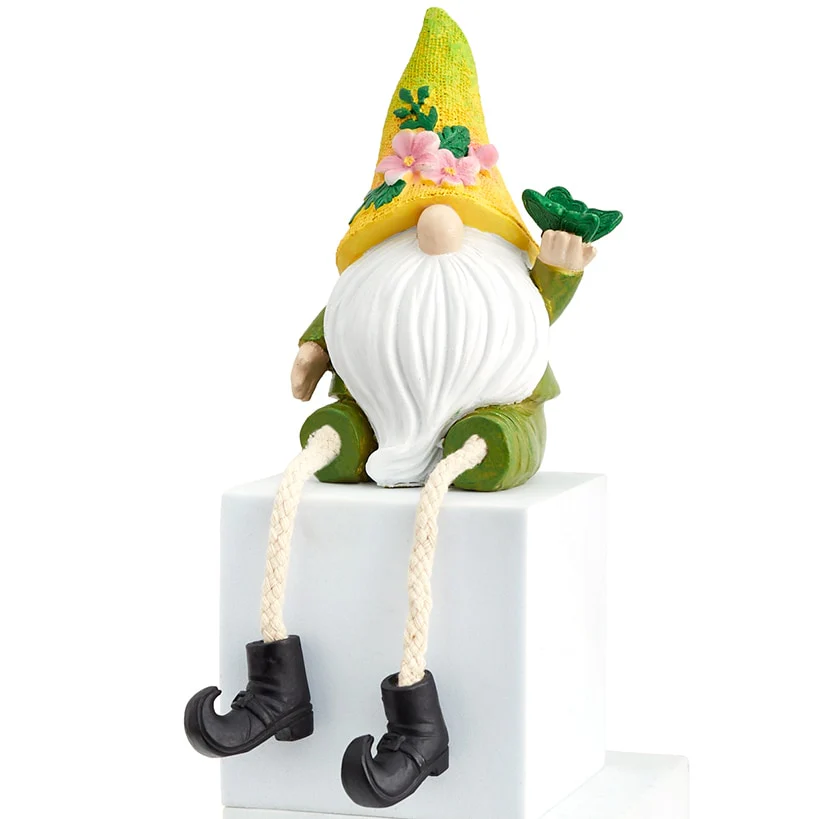 Gnome Shelf Sitter With Flower Seasonal Decor - Image 5