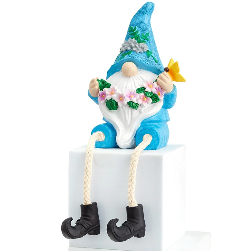 Gnome Shelf Sitter With Flower Seasonal Decor - Image 7