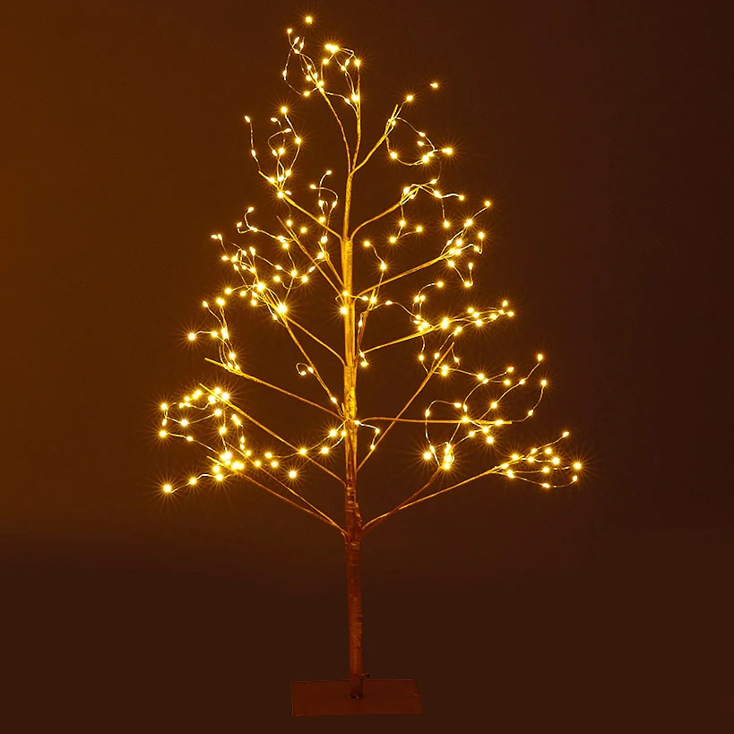 Golden Lighted LED Tree - Image 4