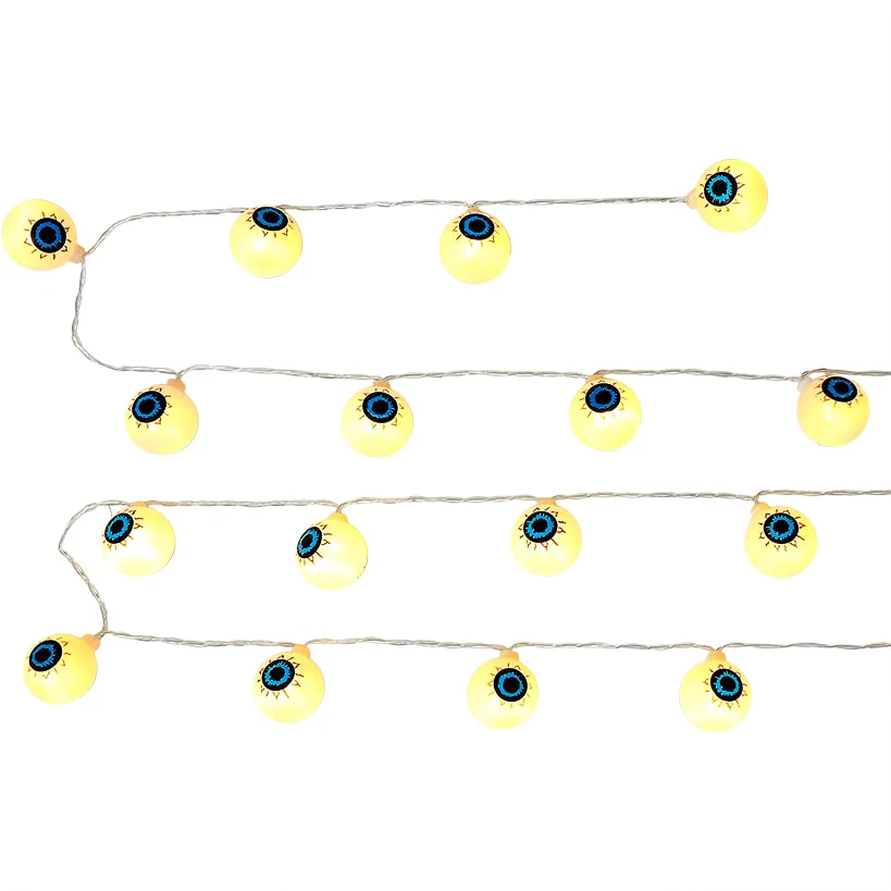 Halloween Eyeball String Lights LED 20 Piece Battery Operated - Image 3