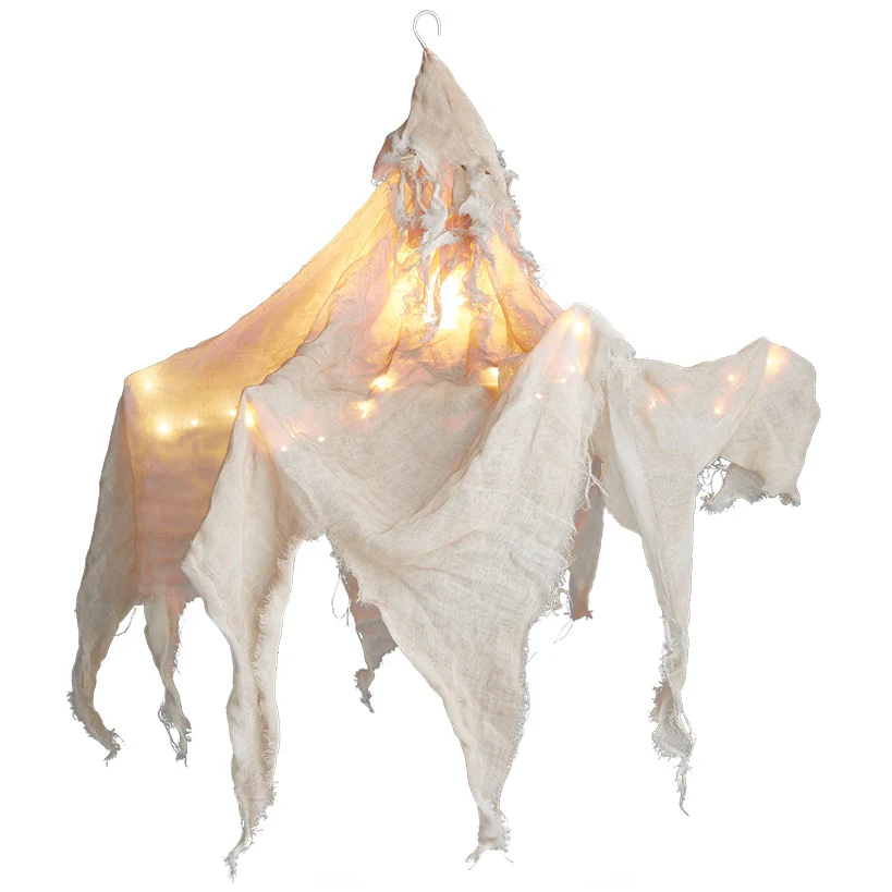 Halloween Shrouded Creepy Chandelier - Black or Chalky - Image 5