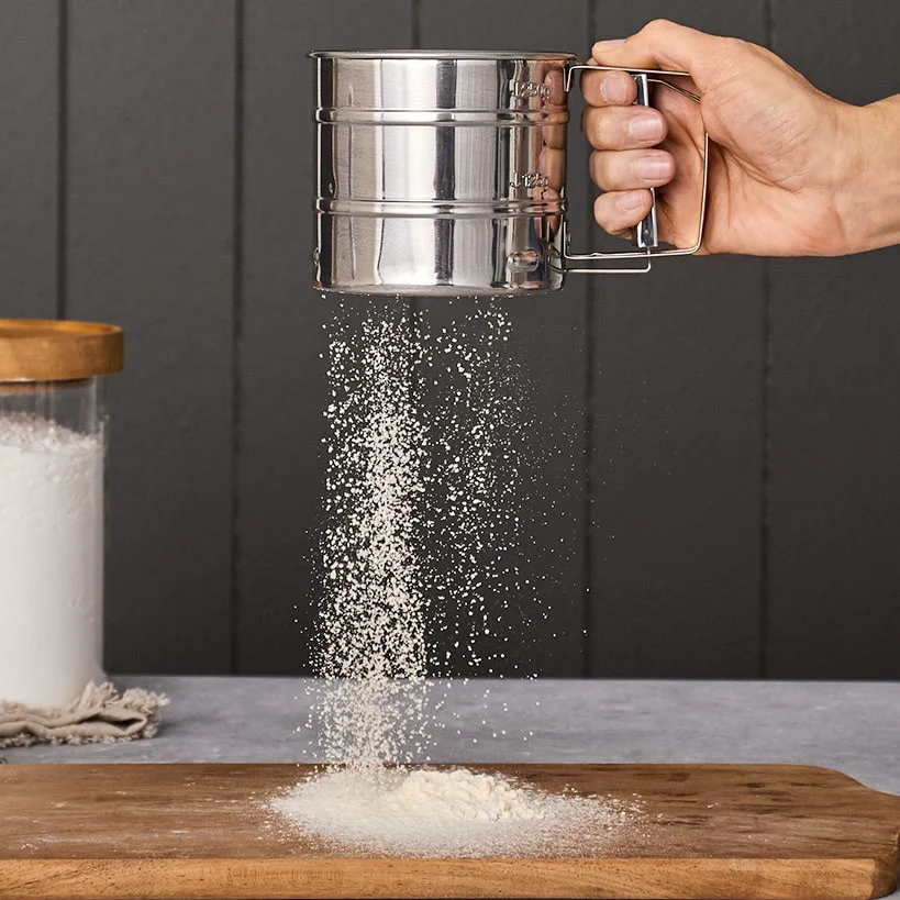 Hand Held Sifter for Baking Stainless Steel