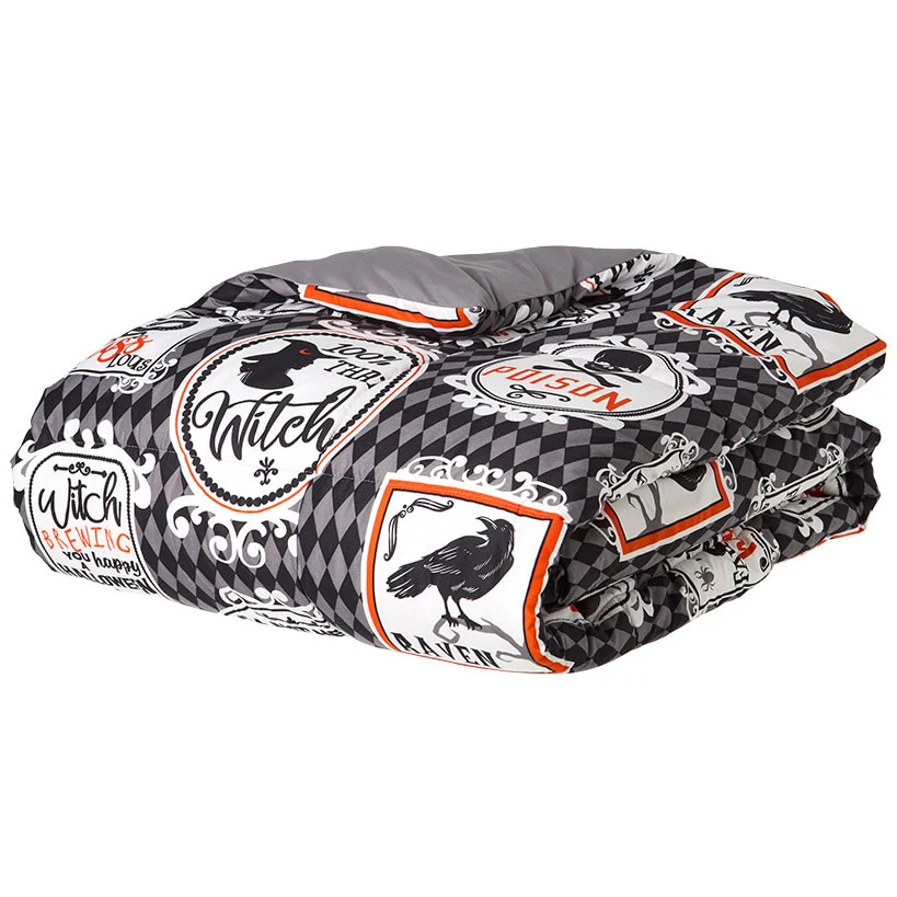 Haunted Walls Comforter Set and Flannel Throw Bundle - Image 9