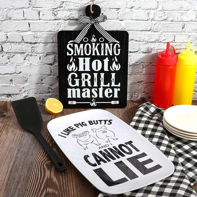 Hilarious Smoking Hot Grill Master Wall Decor - Image 2