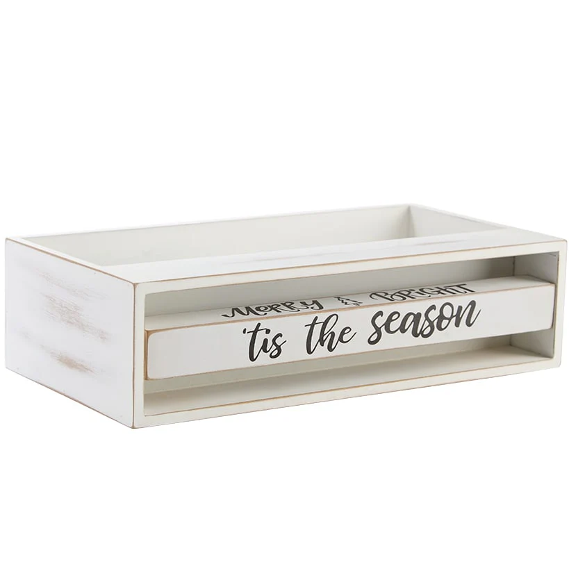 Holiday Bathroom Countertop Storage Tray With Rotating Phrases - Image 2