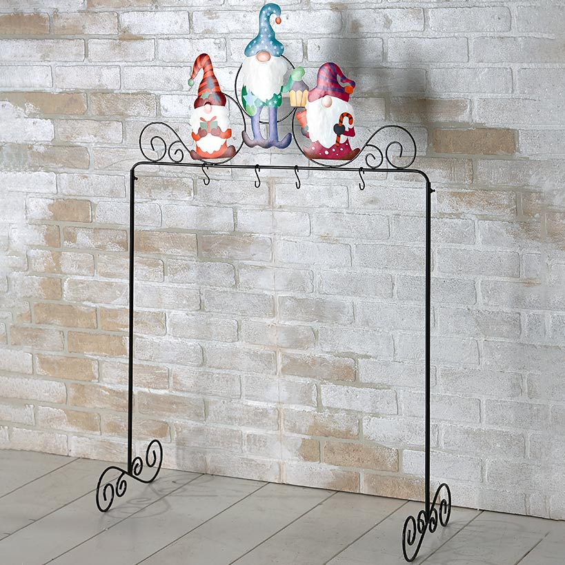 Holiday Gnome Standing Stocking Holder - Image 4