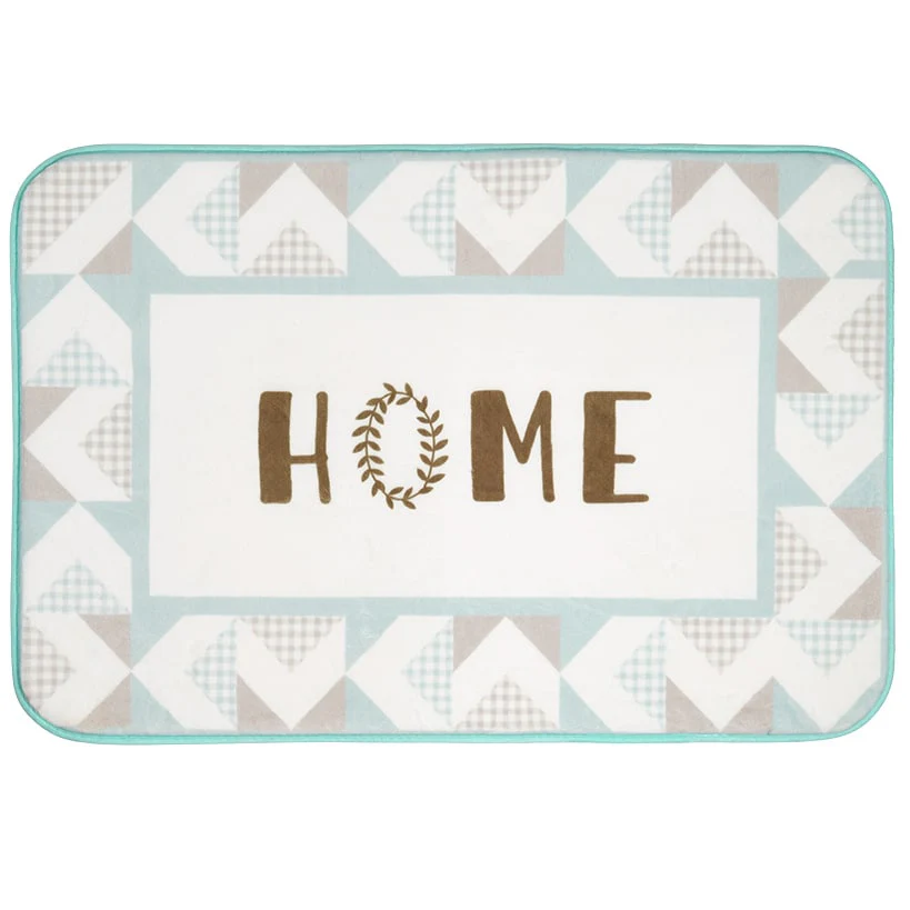 Home Pattern Shower Curtain, Bath Rug, Hand Towels, Valance, or Hooks - Image 5
