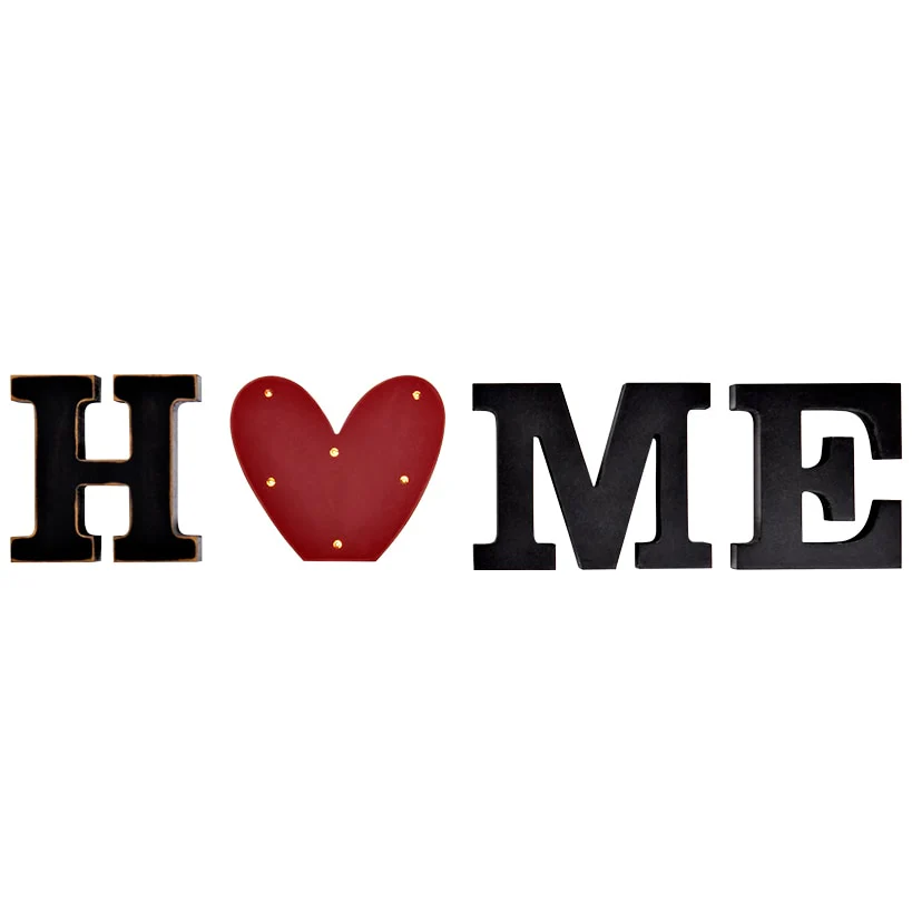 Home Sign with Lighted Heart or Set of 4 Icons - Image 7