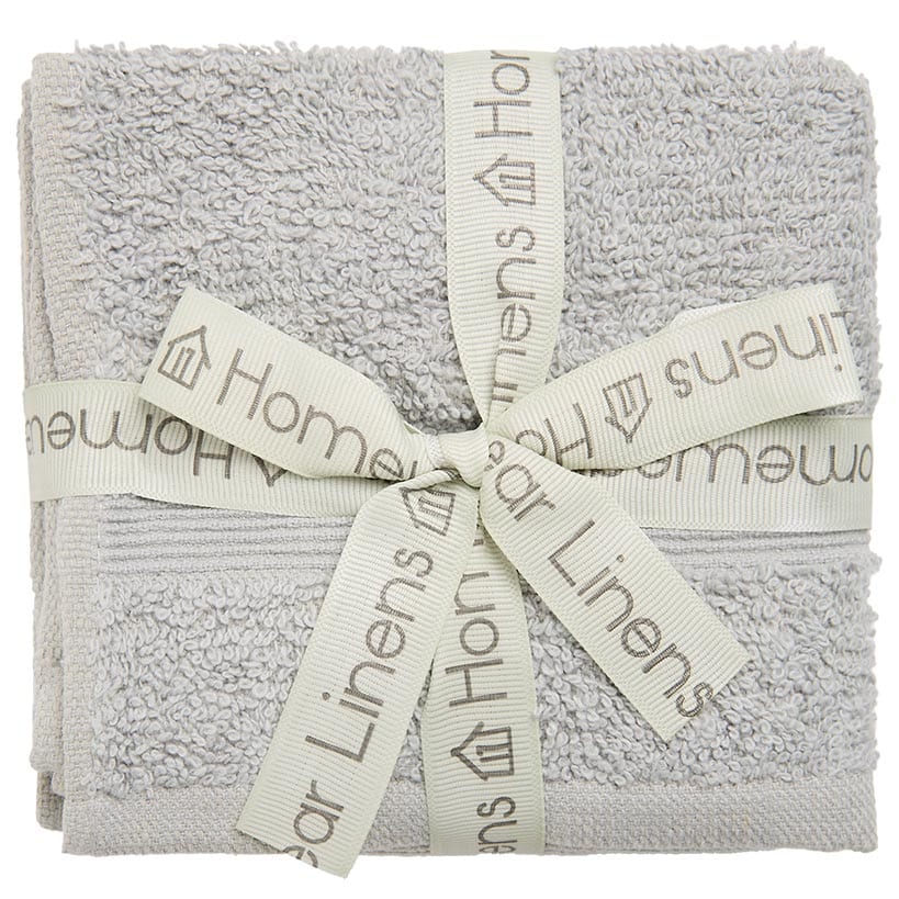 Homewear High Rise Stripe Low Twist Cotton Washcloth, Set of 6 - Image 2