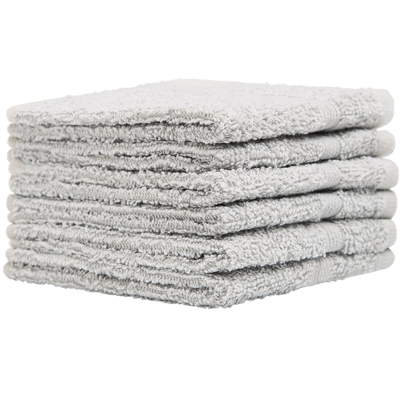 Homewear High Rise Stripe Low Twist Cotton Washcloth, Set of 6 - Image 6