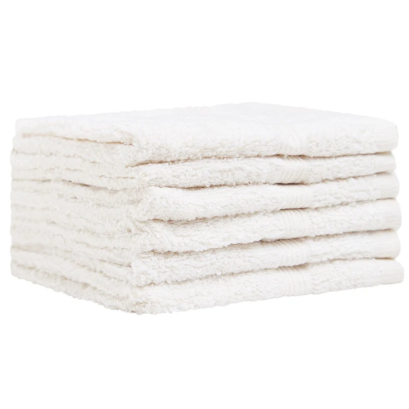 Homewear High Rise Stripe Low Twist Cotton Washcloth, Set of 6 - Image 7