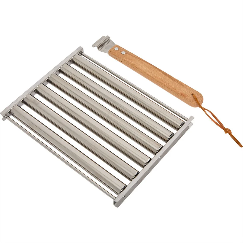 Hot Dog Roller Rack for Grill or BBQ Stainless Steel - Image 3