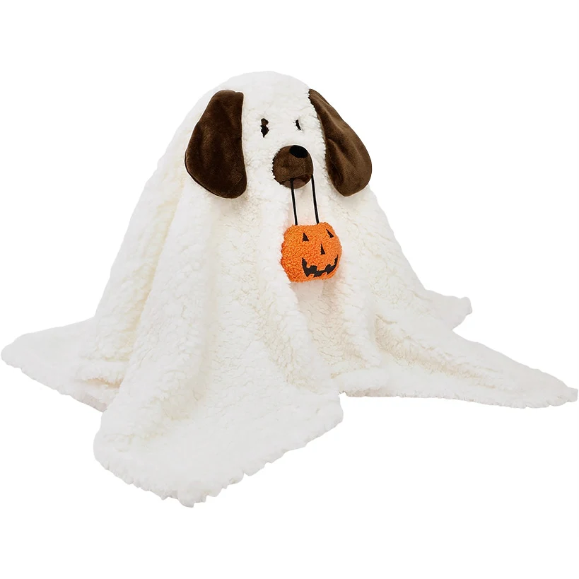 Howl-o-Ween Ghost Dog Halloween Decorative Pillow - Image 4