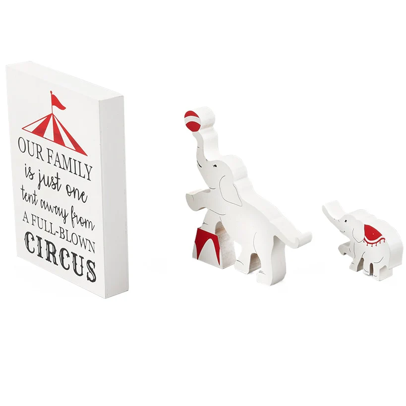 Humorous Family Circus 3-Pc. Decor Set - Image 3