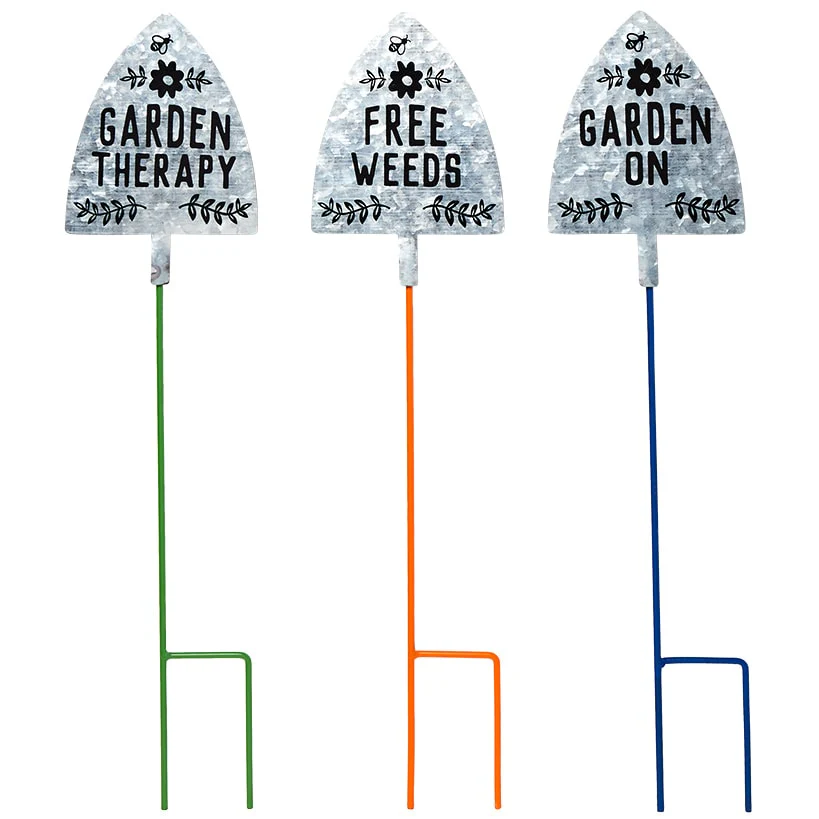 Humorous Shovel Garden Stakes - Set of 3 - Image 9