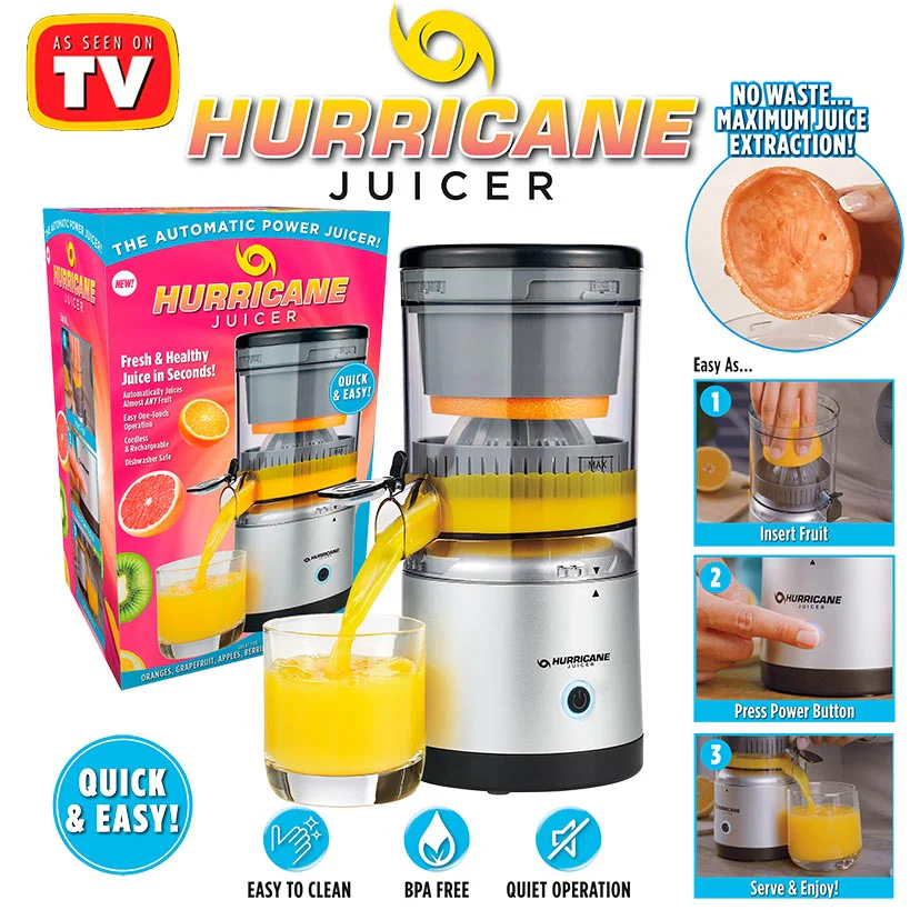 Hurricane Juicer - No Waste, Compact, Cordless, and Rechargable - Image 2