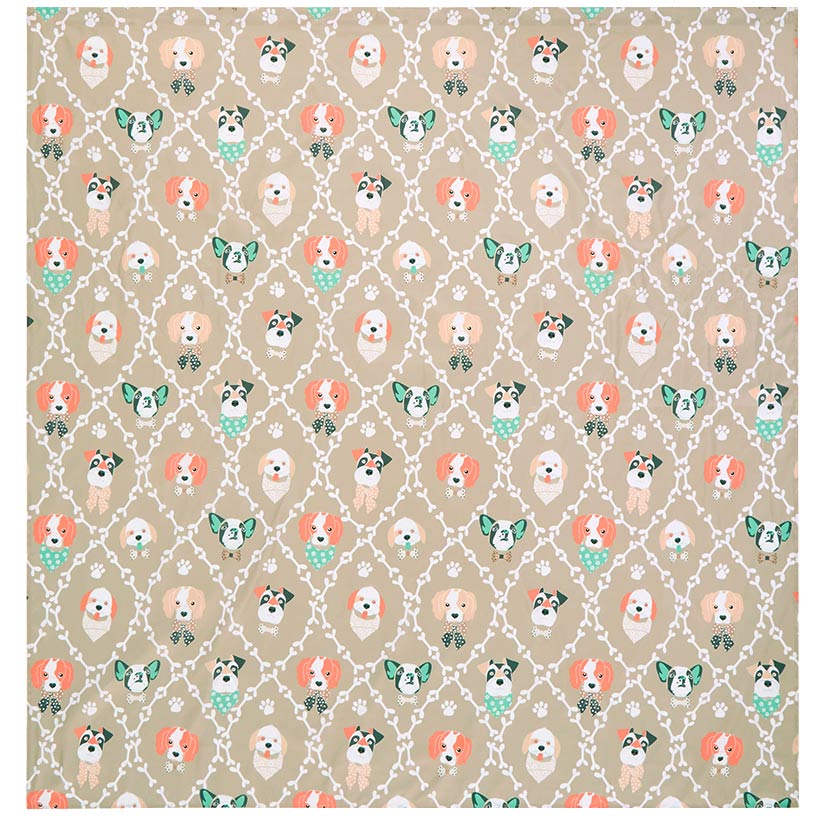 I Woof You Shower Curtain with Buttonholes - Image 2