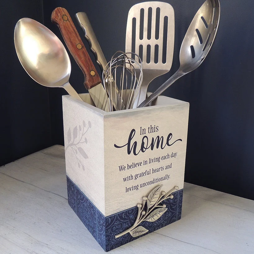In This Home Collection - Pie Plate, Utensil Crock, Measuring Spoons - Image 3