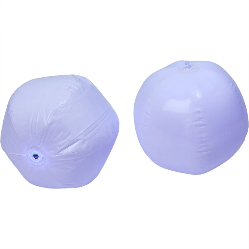 Inflatable LED Glowing Balls Set of 2 Color Change With Remote - Image 2