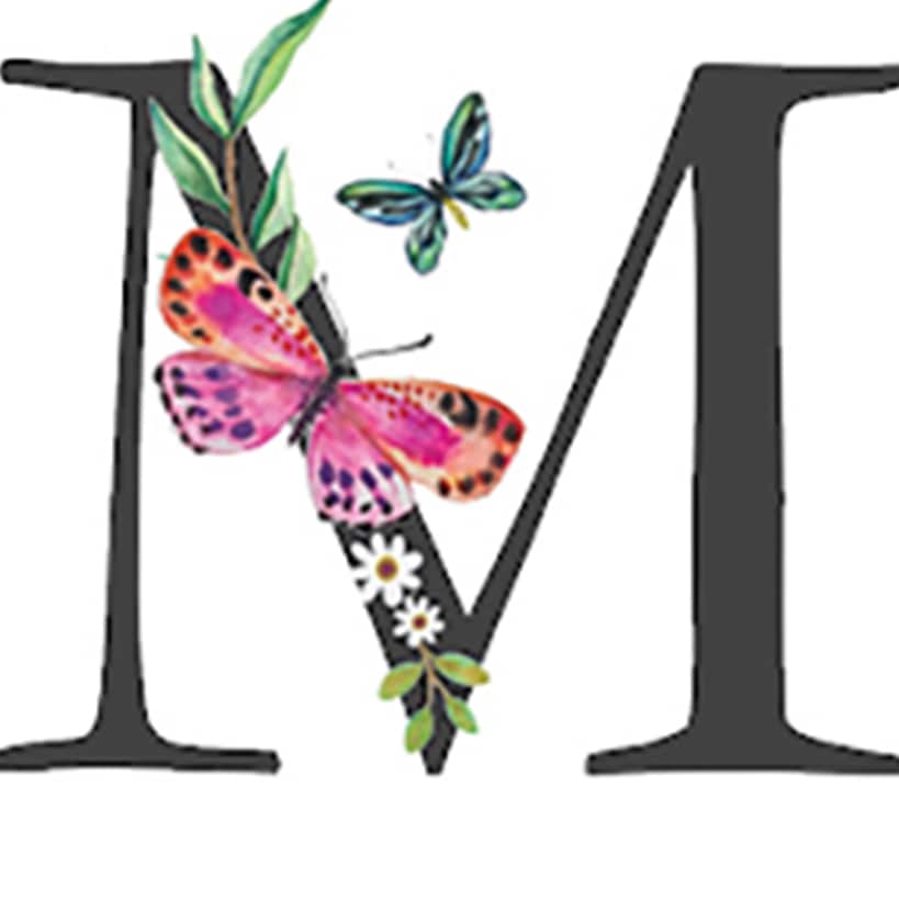 Initial Floral Butterfly Jewelry Cases - Image 14