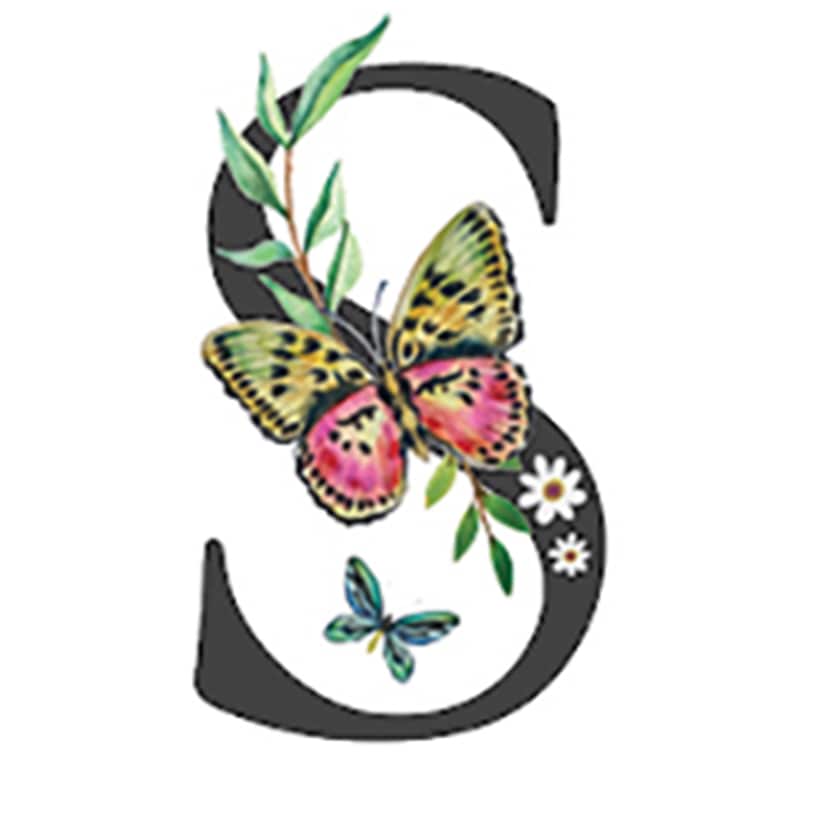 Initial Floral Butterfly Jewelry Cases - Image 20
