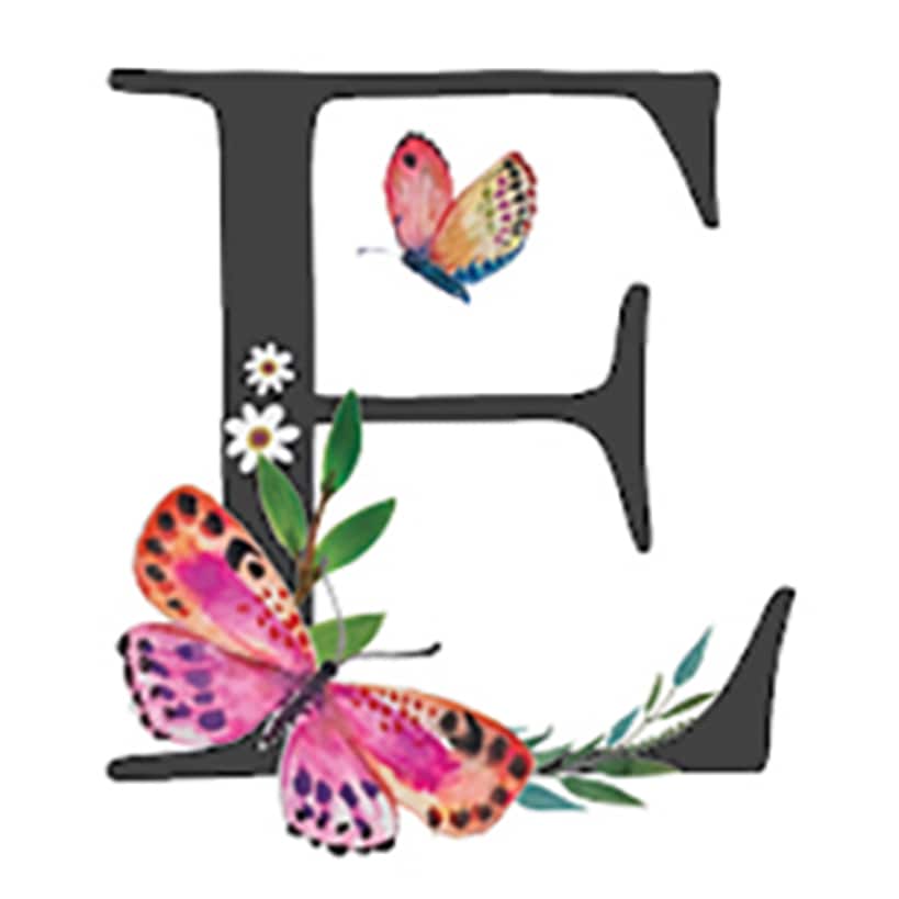 Initial Floral Butterfly Jewelry Cases - Image 6
