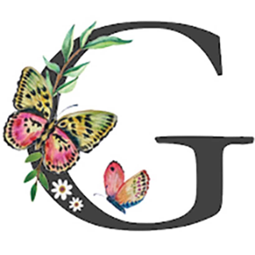 Initial Floral Butterfly Jewelry Cases - Image 8
