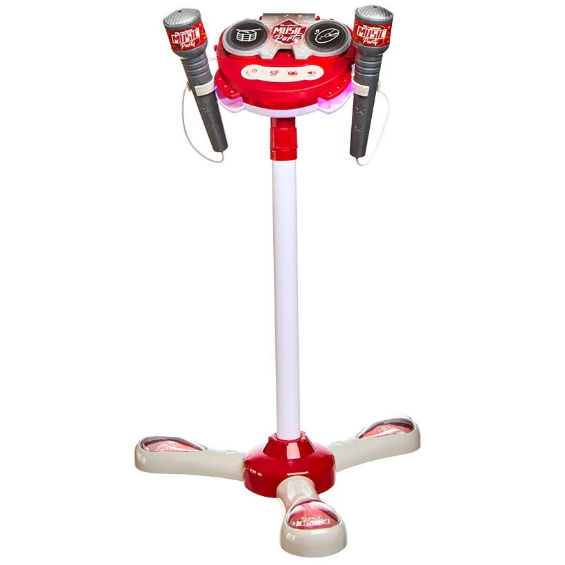 Interactive Stage Microphone for 2 - Adjustable Stand and Flashing Lights - Image 5