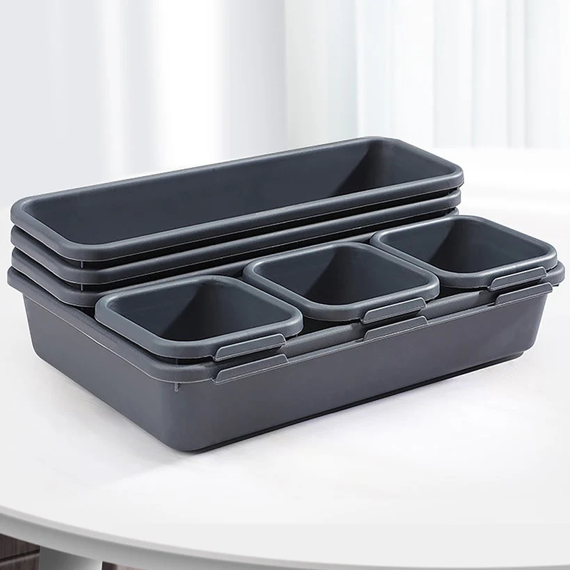 Interlocking Desk Drawer Organizer Tray Dividers 8 Piece - Image 6