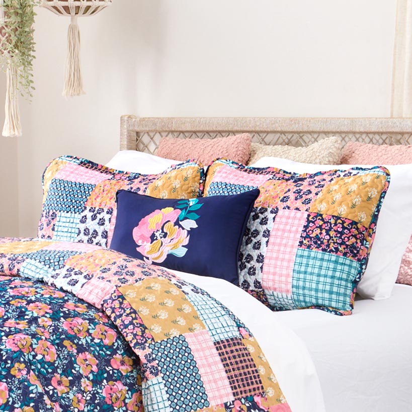 Jolene Patchwork Decorative Pillow - Image 2