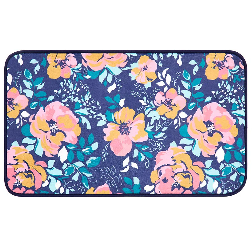 Jolene Patchwork Memory Foam Bath Rug - Image 2