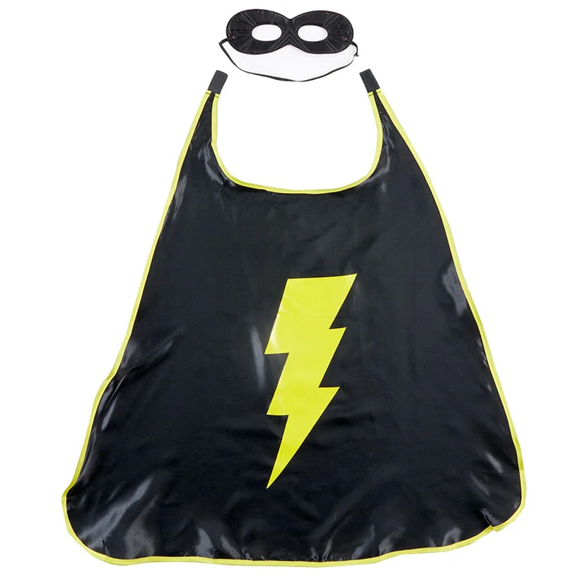 Kids' Superhero Costume Cape and Mask Set - Image 2
