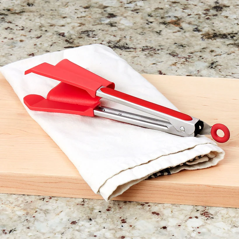 Kitchen 2-in-1 Spatula and Tongs - Flip, Grab, and Scoop - Image 2