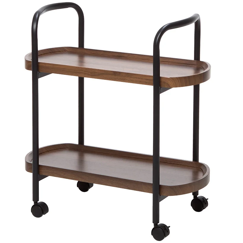 Kitchen or Bar Serving Cart with Wheels - 2-Tier - Image 4