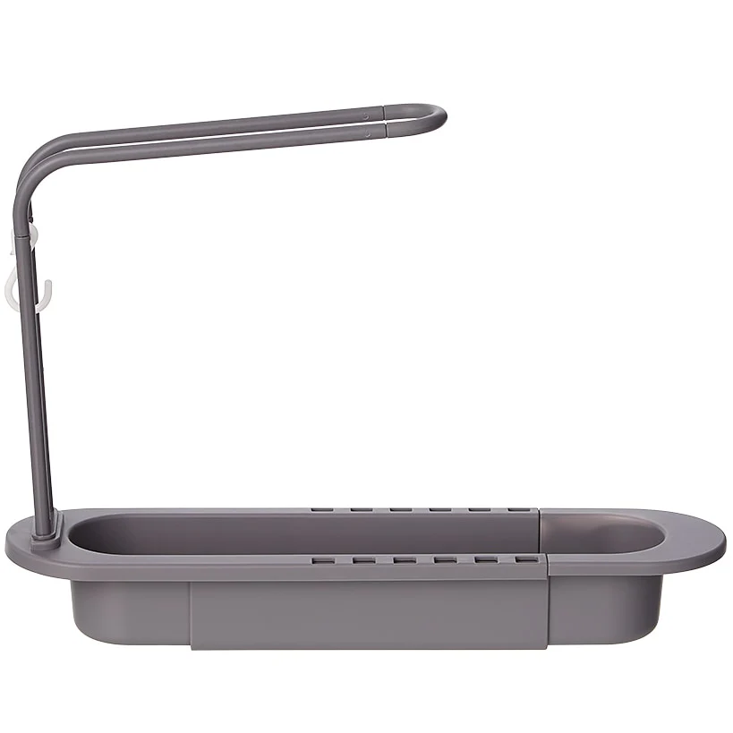 Kitchen Sink Expandable Drain Rack with Towel Holder - Image 2