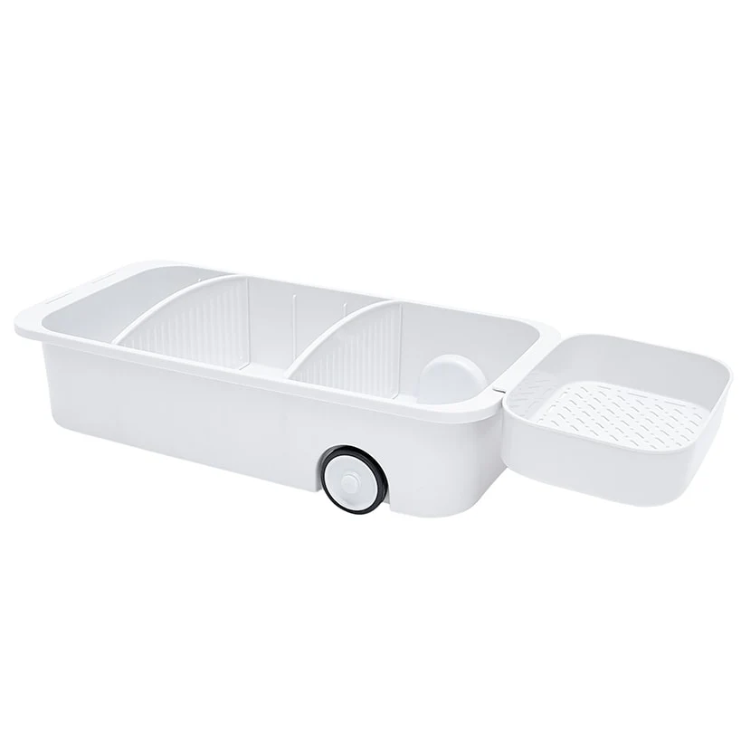 Kitchen Storage Caddy with Adjustable Dividers and Wheels - Image 4