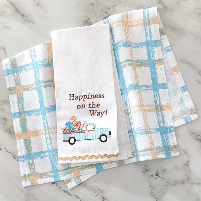 Kitchen Towels Spring Floral Set of 2 - Image 2