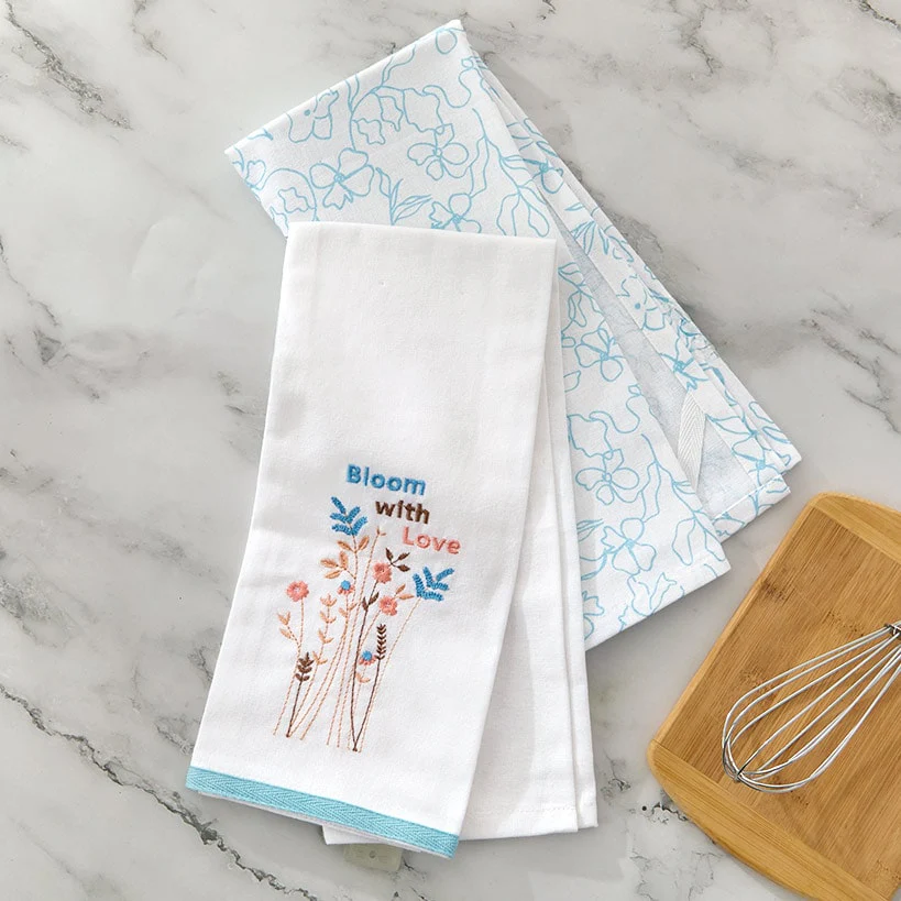 Kitchen Towels Spring Floral Set of 2 - Image 4