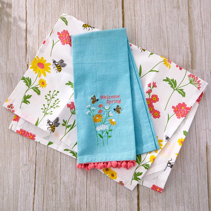 Kitchen Towels Spring Garden Set of 2 - Image 2