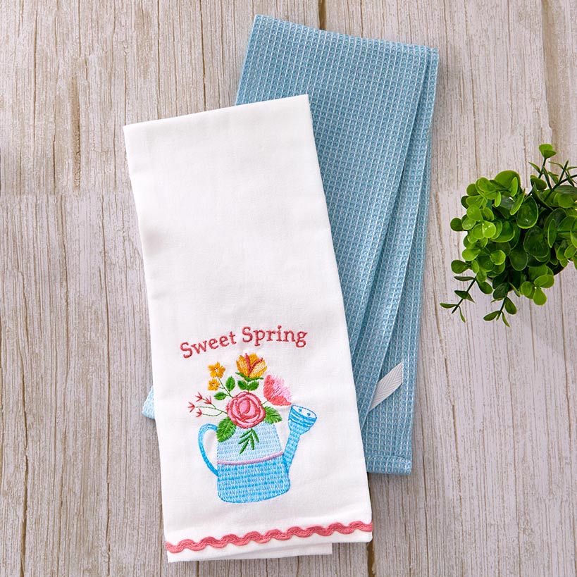Kitchen Towels Spring Garden Set of 2 - Image 4