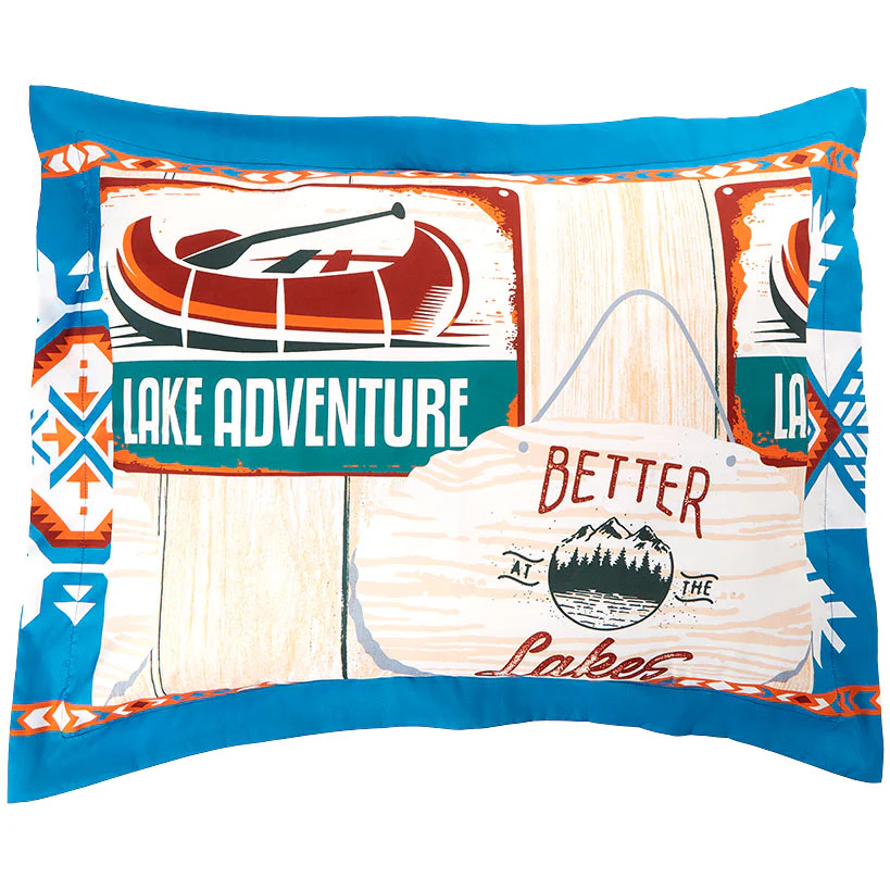 Lake Adventure Full/Queen or King Comforter Set or Decorative Pillow - Image 2