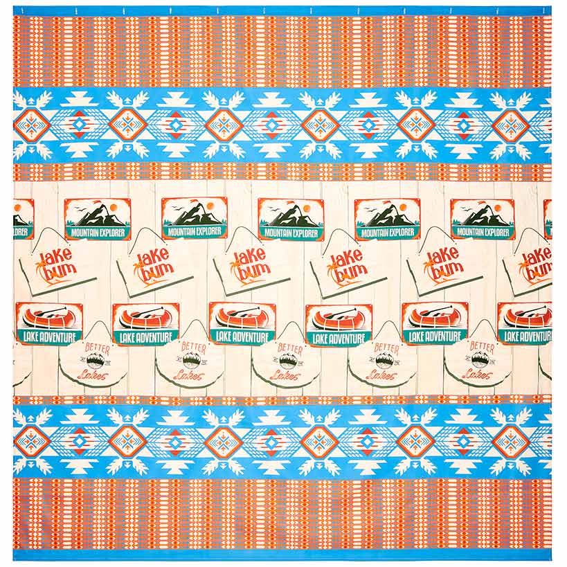 Lake Adventure Shower Curtain, Bath Rug, Hand Towels, Valance, or Hooks - Image 3