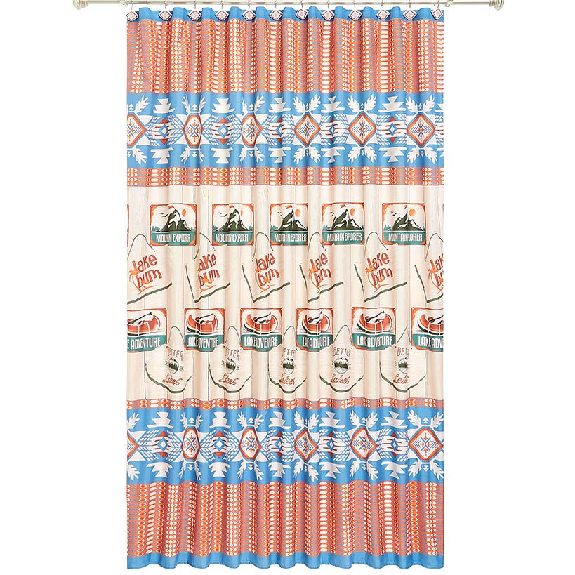 Lake Adventure Shower Curtain, Bath Rug, Hand Towels, Valance, or Hooks - Image 7