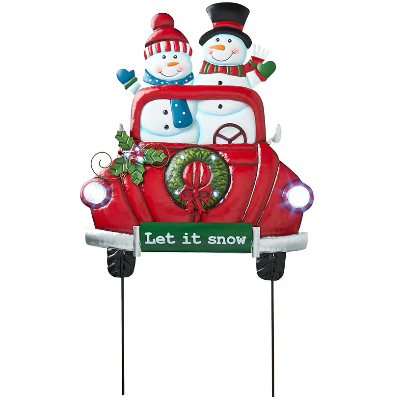 LED Let It Snow Yard Stake - Image 3