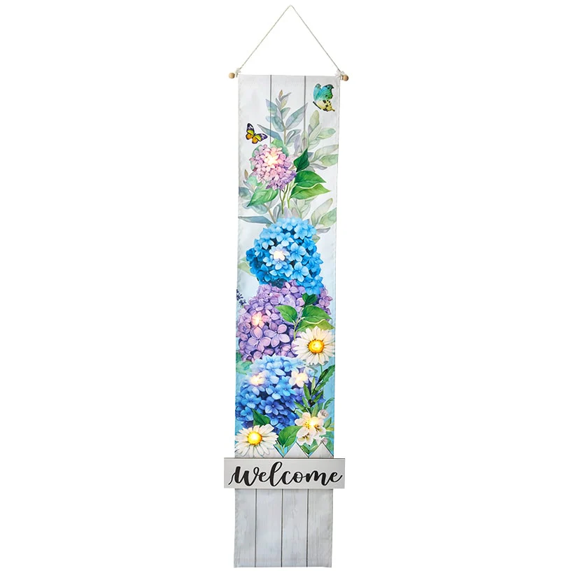 LED Lighted Welcome Banner - Flower or Patriotic 46" Length - Image 6