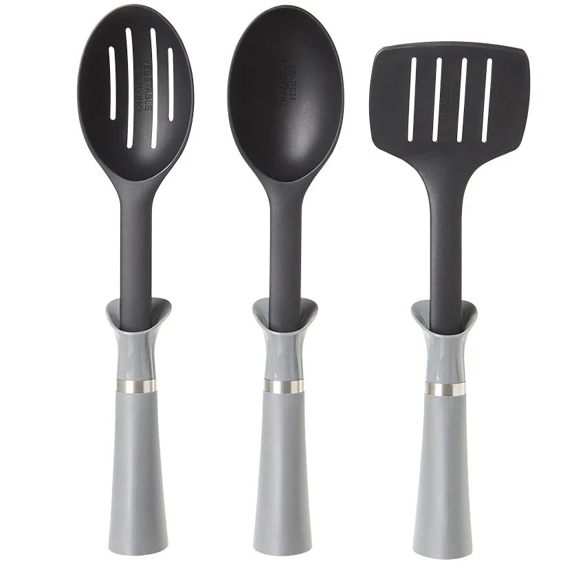 Less Mess Kitchen Utensil Set with Built in Drip Collar and Portion Control - Image 2