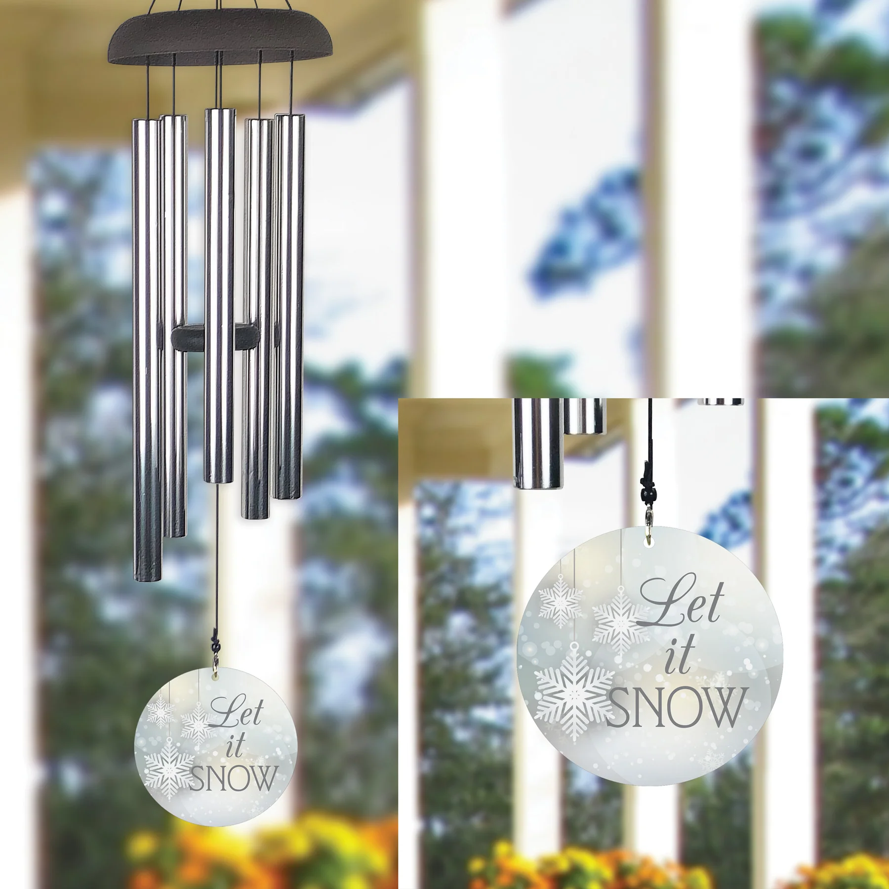 Let It Snow 30" Christmas Wind Chime