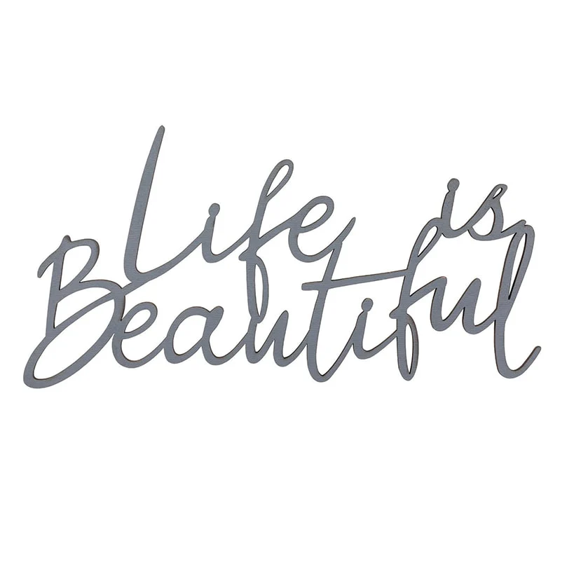 Life is Beautiful Wood Plaque - Image 5